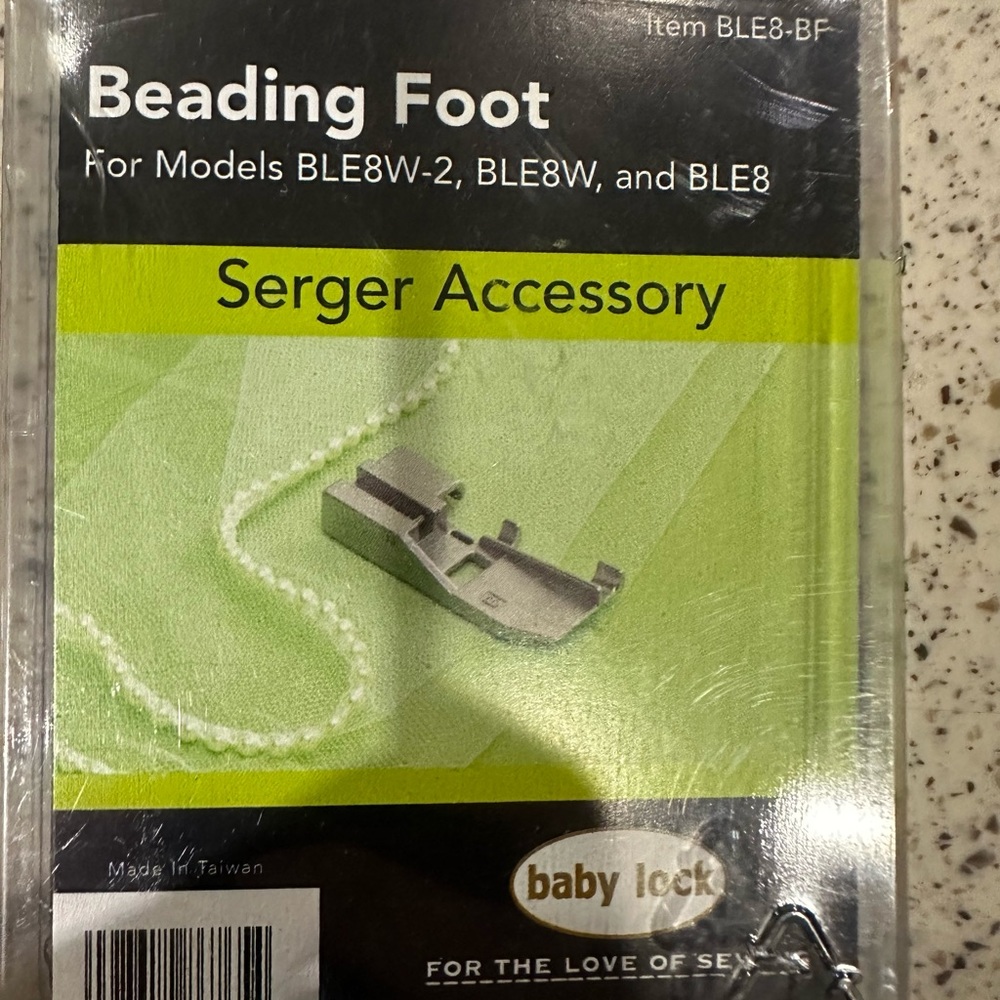 BRAND NEW    BABYLOCK beading foot SERGER accessory